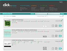 Tablet Screenshot of clickforfestivals.com